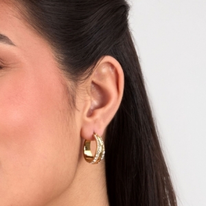 Kolczyki Karl Lagerfeld BOND PAVE KLBJY08