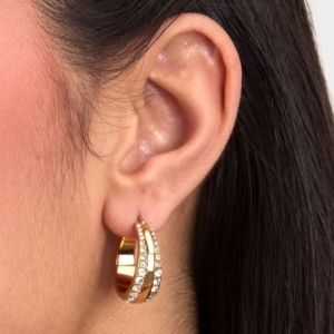 Kolczyki Karl Lagerfeld BOND PAVE KLBJY08