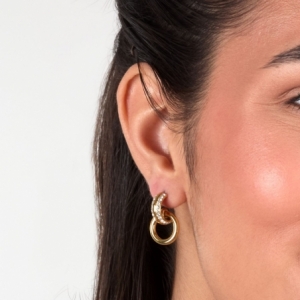 Kolczyki Karl Lagerfeld BOND PAVE KLBJY09